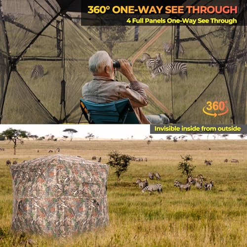 ITEFDTUTNE 360 See-Through Hunting Blind