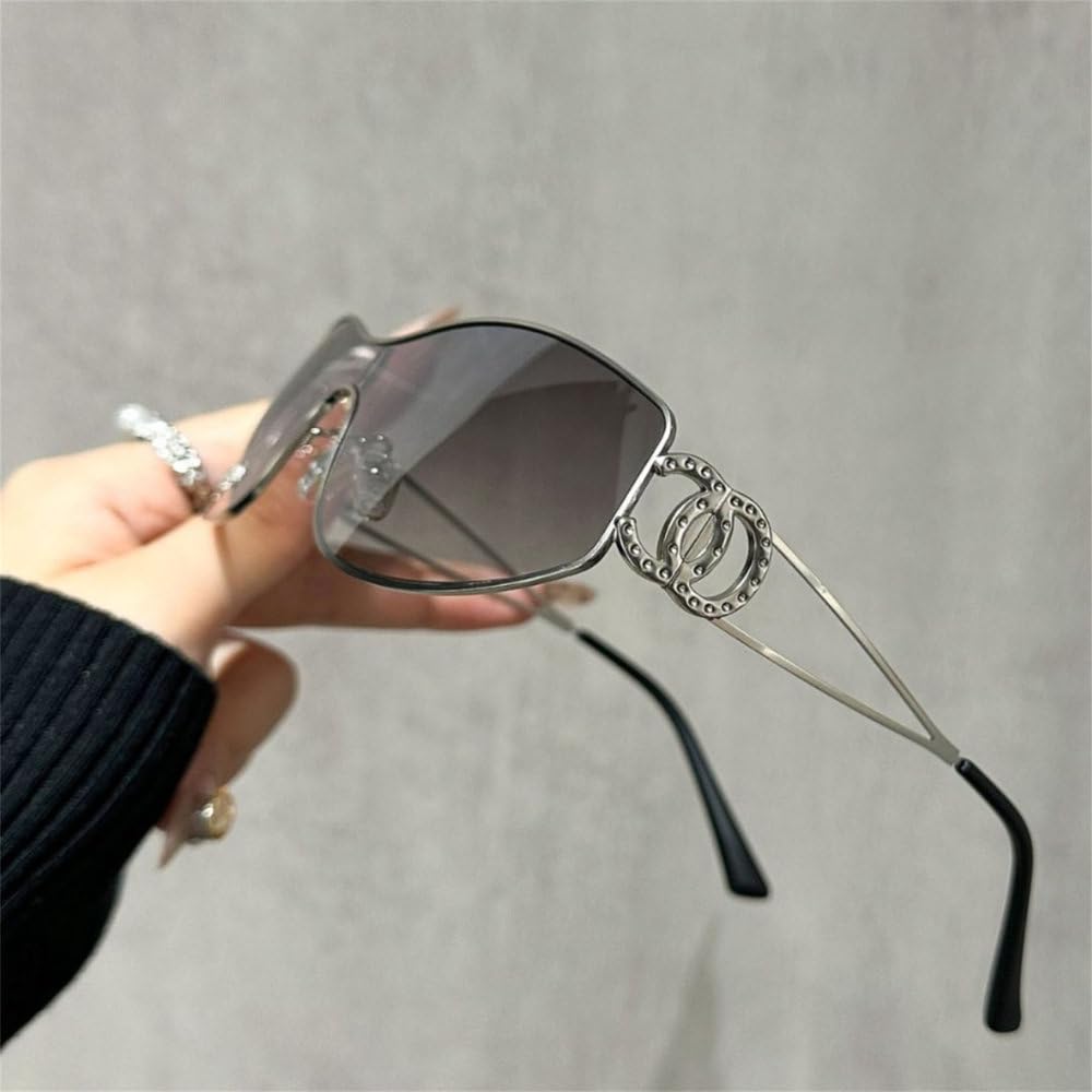 Okulary przeciwsłoneczne jednoczęściowe damskie męskie okulary przeciwsłoneczne vintage okulary podróżne okulary UV400