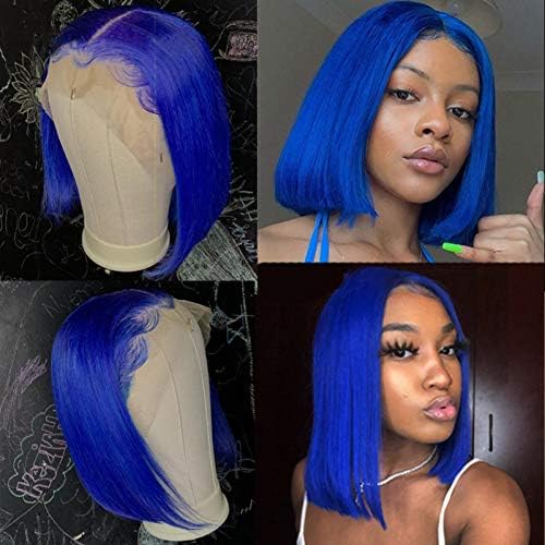 blue wig bob