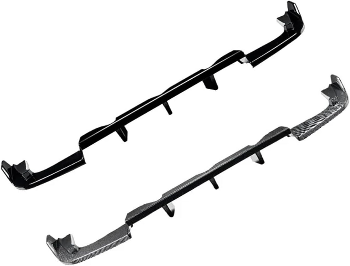 Rear Bumper Diffuser For Subaru BRZ For Scion For FR-S 2013-2020 Rear Bumper Lip Diffuser Spoiler Body Kit Exterior Universal Car Accessories(Glossy Black)