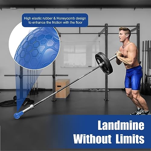 Image of HXD-ERGO Landmine Attachment for Barbell, T Bar Row Attachment Fits 2 Inch Olympic Bars,Barbell Landmine Attachment for Press, Row, Spin, Split Squats