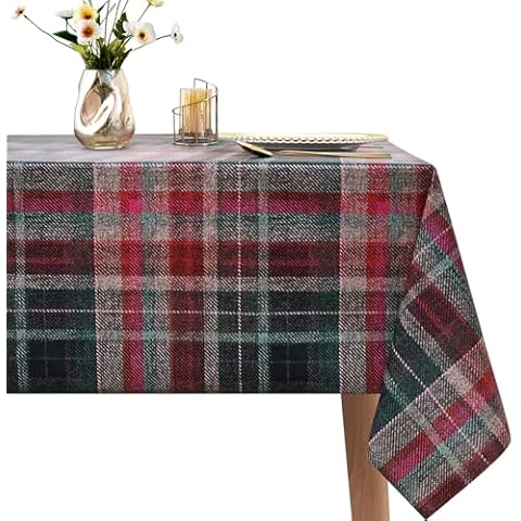 WenYa Rectangular Wipe Clean Tablecloth Cover