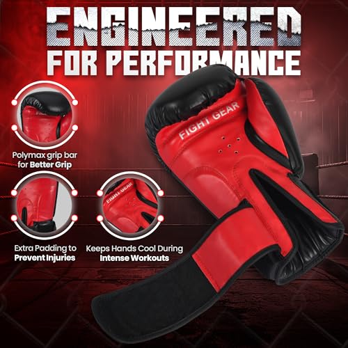 Guantes de boxeo unisex para entrenamiento de kickboxing y muay thai 6