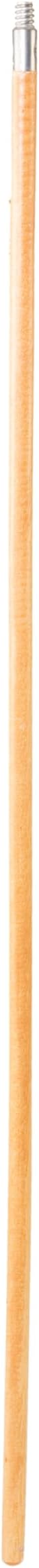 Rubbermaid Commercial Products Lacquered-Wood Broom Handle With Threaded Metal Tip, 60", Natural for Floor Cleaning/Sweeping in Home/Office