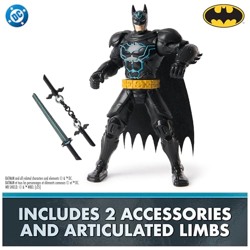 DC Comics, Batman Battle Clash 6” Ninja Strike Batman Action Figure with 2 Ninja Accessories, Super Hero Kids Toys for Boys and Girls Ages 3 & Up - Image 5