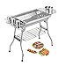 Grill do grilla, przenośny grill na węgiel drzewny składany grill na węgiel drzewny zestaw grillowy ze stali nierdzewnej grill wędzarniczy, do gotowania na świeżym powietrzu na kemping piknik ogród węgiel drzewny grill impreza