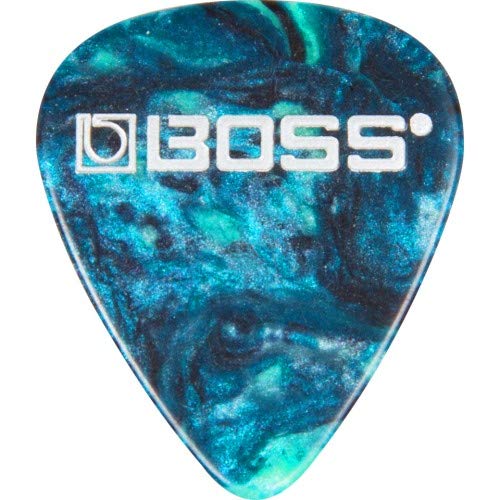 Médiators Heavy en celluloid premium BOSS (BPK-72-OH), couleur Ocean Turquoise, pack de 72 - Les Beatles, Paul McCartney, John Lennon, RIngo Starr, George Harrison Médiators Heavy en celluloid premium BOSS (BPK-72-OH), couleur Ocean Turquoise, pack de 72