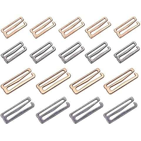 Tupalizy 40PCS Metal Bra Strap Hooks Cover