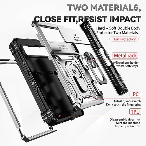Housse de protection pour objectif Google Pixel pliable antichoc compatible aimant auto - 3
