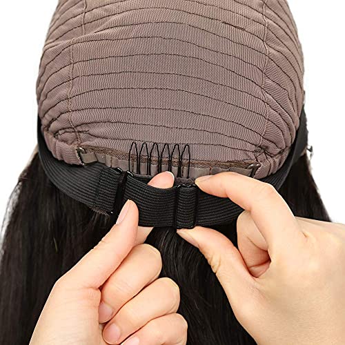 Wignee Elastic Band For Wigs With Adjustable Strap Sewing For Wig Making Wig Band For Wig Making Elastic Band For Wig Band Steady Secure 12X1 Inch (5 Pcs #TOP7