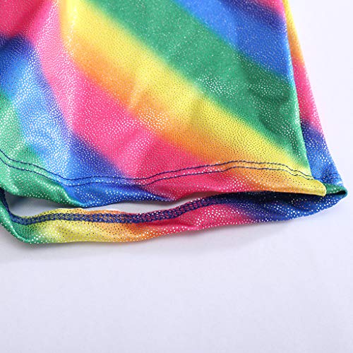 DYNWAVE Conjunto de 2 Peças de Maiô de Ginástica Sem Mangas para Meninas E Meninas para Meninas -íri