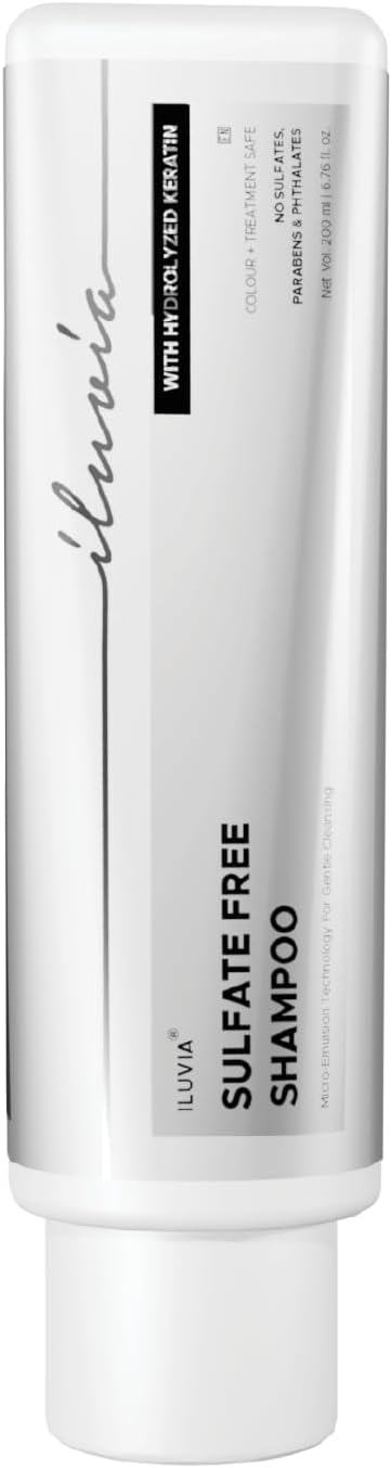 Sulphate Free Shampoo for Women & Men – Prevents Frizz, Reduces Breakage & Dryness | Gentle Cleanser for Stronger, Healthier Hair | Sulphate and Paraben Free Shampoo 200ml