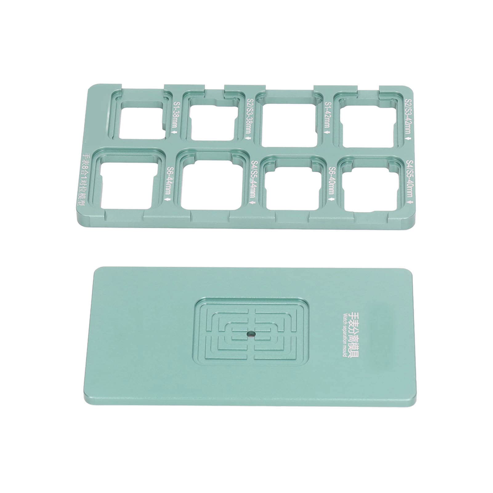 Uhren-Reparatur-Werkzeug-Set, professionelle Positionierungsform aus Aluminiumlegierung, Silikon-Trennpads, Rutschfester Schwamm, Sieb-Schnittlinien-Set für Watch S1, S2, S3, S4,
