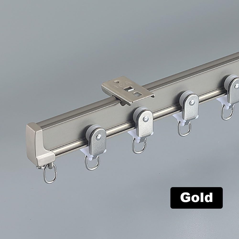 Elastyczny aluminiowy rozdzielacz szynowy, Adjuble szyna sufitowa, 0,6 m do 6,0 m, zginany drążek do kampera, balkonu, salonu, biura, 2 x 0,6 m