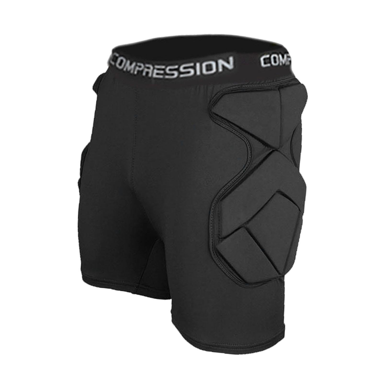 perfk Short de Protection pour Gardien de But, Protection des Hanches, Pantalon Court, Rembourrage en Mousse, Contre Les Chocs pour Le Football, Le