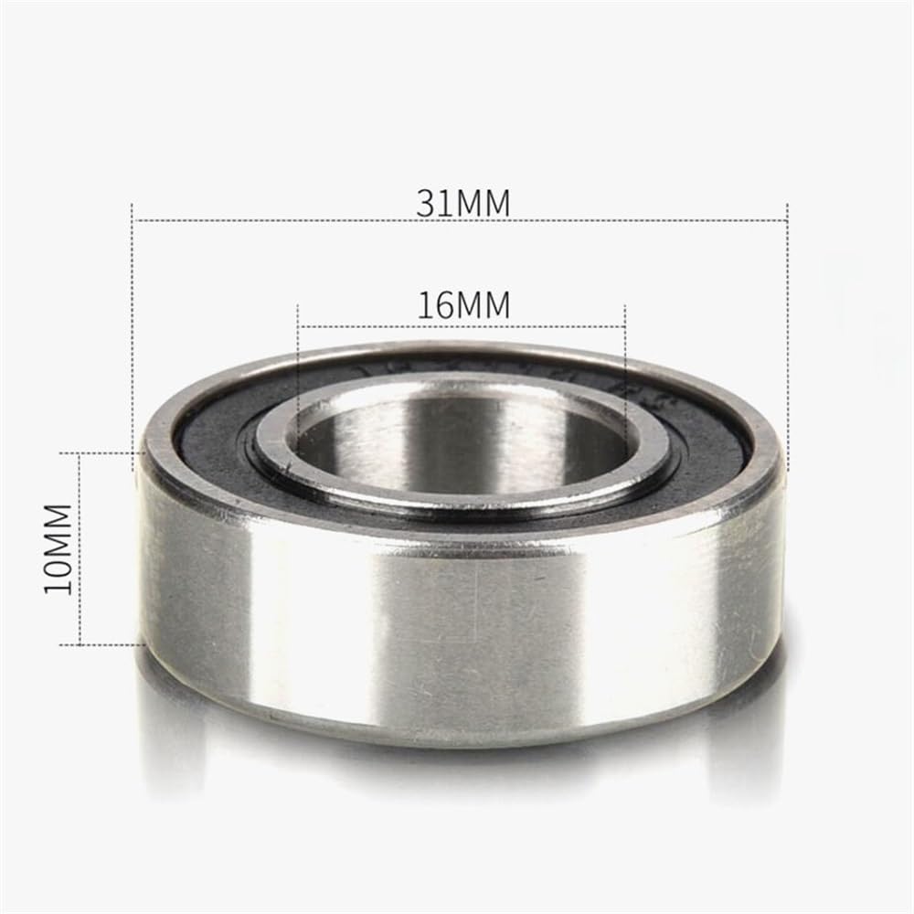 163110-2RS 10/20 unids/Lote 163110 rodamiento de Bolas 16x31x10mm 163110 2RS rodamiento de reparación de Eje de Bicicleta 163110-2RS (Color : 163110-2RS, Size : 10pcs)