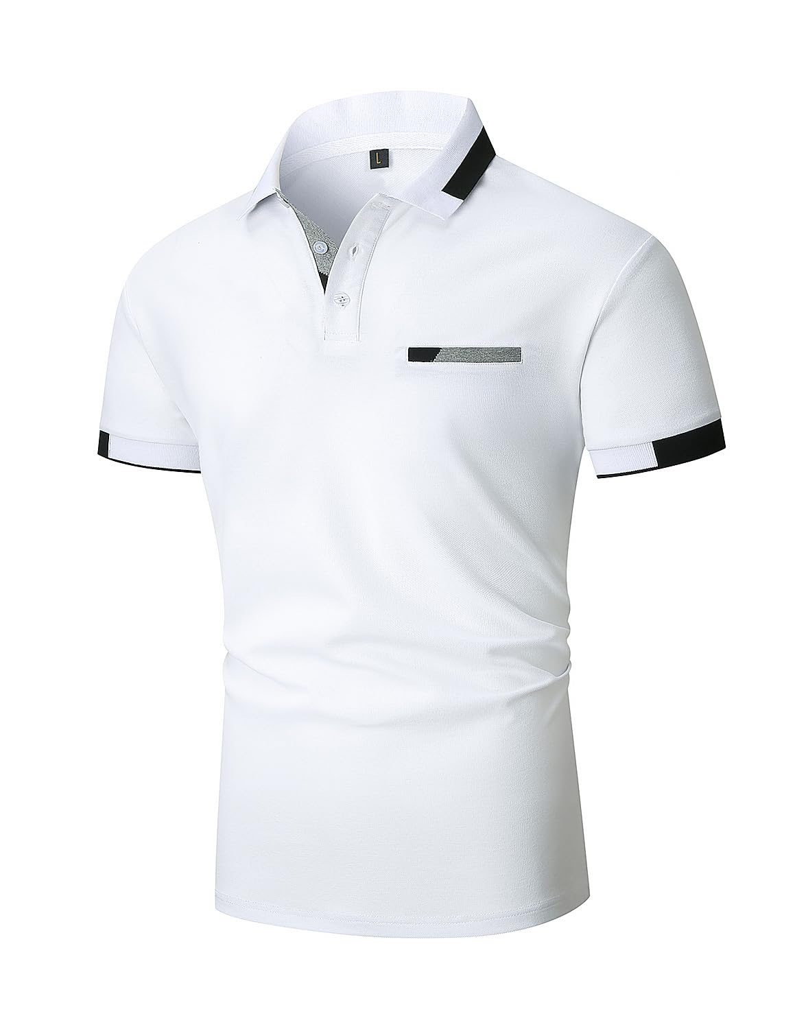 VHUQGVU Polo Uomo Manica Corta Slim-Fit Polo Golf da Uomo con Colletto Poloshirt Casual a Manica Corta T Shirts