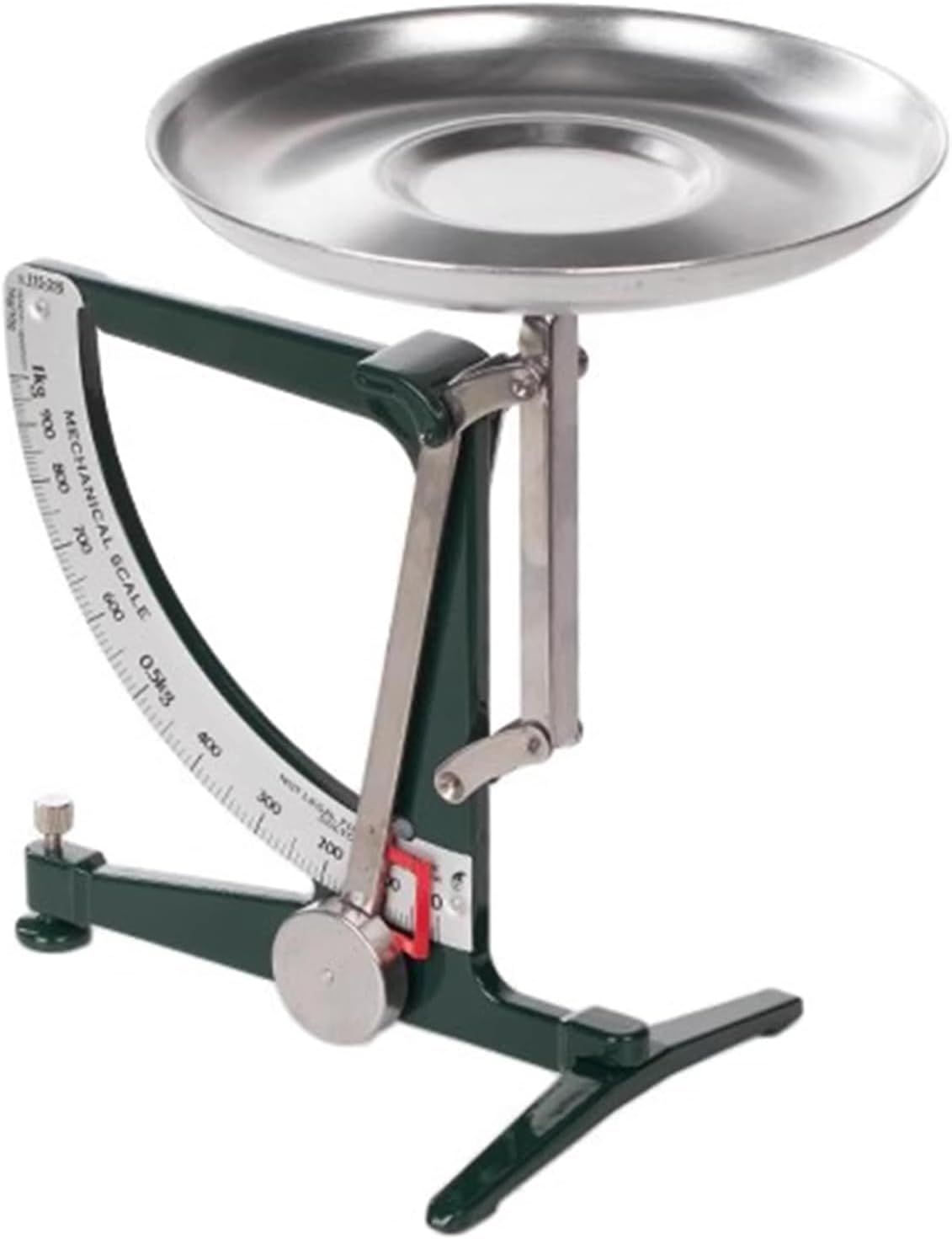 Mechanical Kitchen Scales, 1kg Metal Balance Scale, with Stainless Steel Pendulum and 19cm Aluminum Tray, for Electronics, Scientific Research, Food (A) (A)