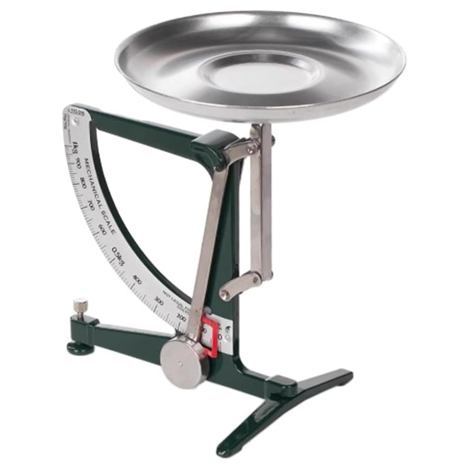 Mechanical Kitchen Scales, 1kg Metal Balance Scale, with Stainless Steel Pendulum and 19cm Aluminum Tray, for Electronics, Scientific Research, Food