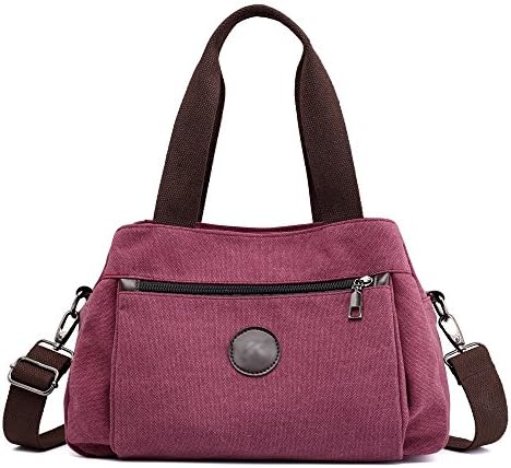 Women's Casual Totes Bag Shoulder Bag Canvas Handbags 3-open Crossbody Bag Messenger Bag
