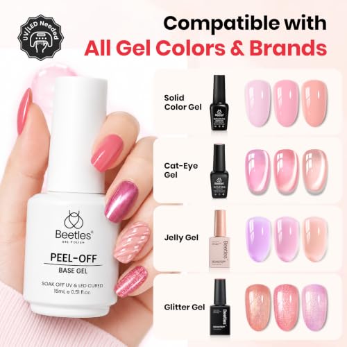 Image of Beetles 15ml Peel-Off Gel Base Coat for Gel Nail Polish