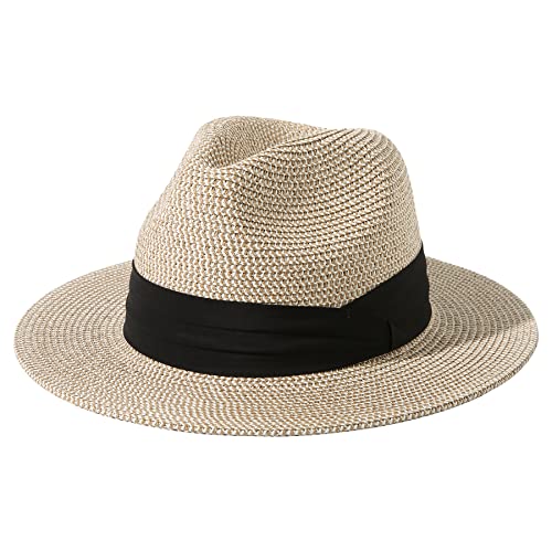 image for Lanzom Summer Beach Sun Hats for Men Foldable Floppy Travel Packable S