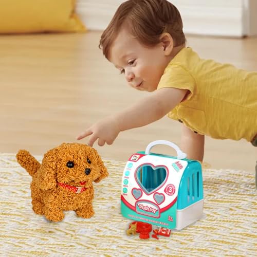 Mascota de peluche abrazable perro robot interactivo para regalo 6