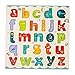 SM SunniMix Alphabet und Zahlenrätsel aus Holz, Sortieren von Montessori-Spielzeug ABC-Puzzle-Brett Holzklötze Puzzle-Brett für Aktivitätsspielzeug Mädchen Kinder - Kleinbuchstabe