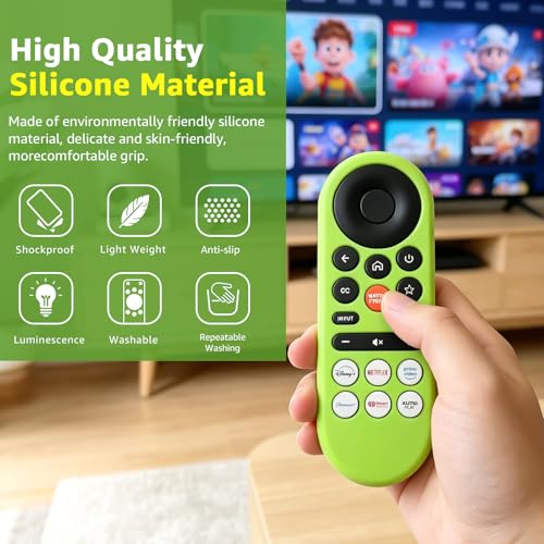 Image of [2Pack] Climberer Cover for VIZIO XRT260,Smart TV Remote Control Replacement Glow in Dark Protective Skin Case - Blue & Green (XRT280)