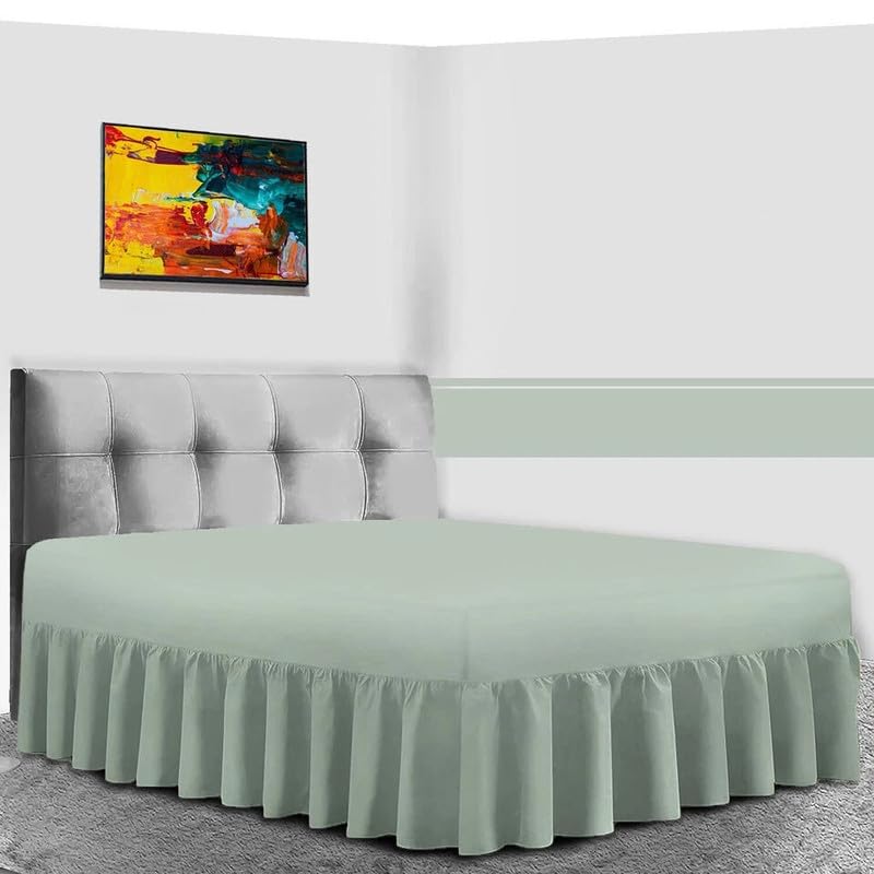 Plain Dyed Pillowpair Polycotton Non-Iron Soft Fabric for Elegant Bedding (DUCK EGG PP) — image 1