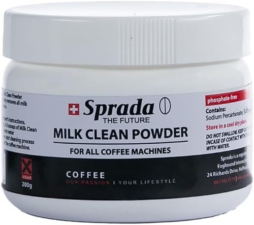 Sprada Milk Cleaning Powder - Coffee Machine Milk System Cleaner