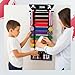 Optimus Depot Karate Belt Display Rack - Taekwondo Belt Display with Customization Stickers, 2 Picture Frames, Self-Adhesive Adjustable Strips & Hanging Kit Taekwondo Gifts - Black 10