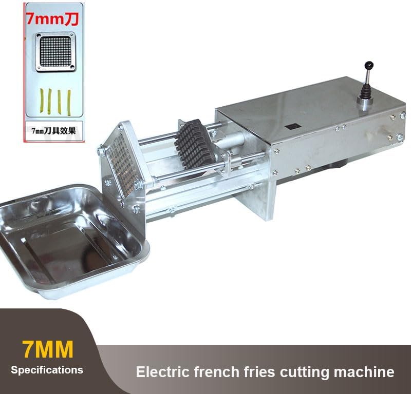 Multi Functional Electric Potato Chip Machine Commercial Household Kitchen Automatic French Fries Cutting Maker (7MM Machine)