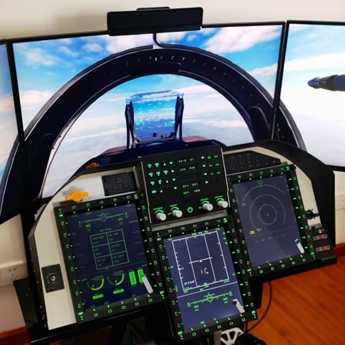 Image of Flight Simulator Controller, ACP 3-in-1 Integrated Control Panel for PC Flight Simulators, Compatible with JF-17, F /A-18 F16 in DC-S