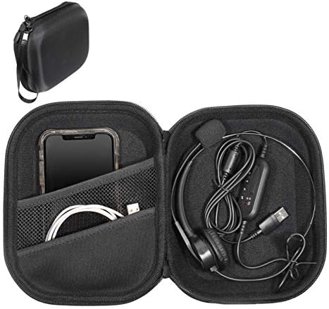getgear Headset Case for Jabra Biz 1500, Evolve 65, 40 UC; Plantronics Voyager 104, Blackwire C5220, C3220, C225, Also for Mpow Pro, M5, M5 Pro, HC5, V5.0, TaoTronics, YAMAYN Wireless Headset