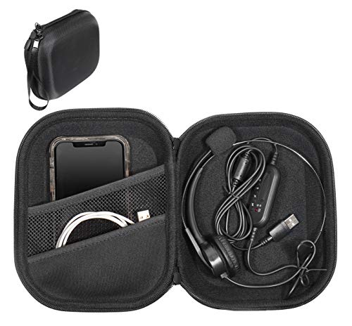 Getgear Headset Case For Jabra Biz 1500, Evolve 65, 40 Uc; Plantronics Voyager 104, Blackwire C5220, C3220, C225, Also For Mpow Pro, M5, M5 Pro, Hc5, V5.0, Taotronics, Yamayn Wireless Headset #TOP7