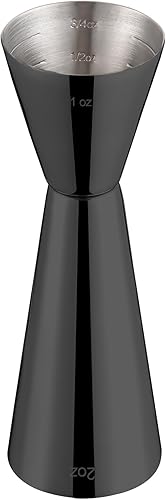 Miniatura 17 de Jigger para coctelería, Briout Jigger doble de cóctel japonés premium de acero inoxidable grado alimenticio 304, 2 oz 1 oz con mediciones