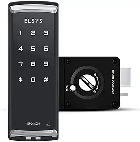 Fechadura Digital de Sobrepor, Elsys, ESF-DS1000H, Preta