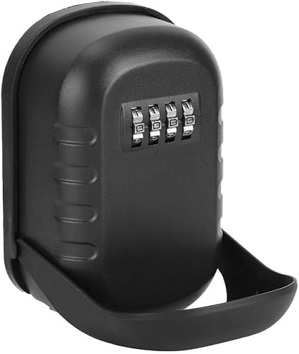 Yosoo123 Caja de llaves, caja de bloqueo de llave de aleación de aluminio profesional montada en la pared al aire libre caja de almacenamiento de