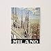 CiCiDi Vintage Travel Milano Italy Gothic Cathedral Duomo Jigsaw Puzzle 1000 Pieces for Adult Entertainment DIY Toys , Graet Gift Home Decor