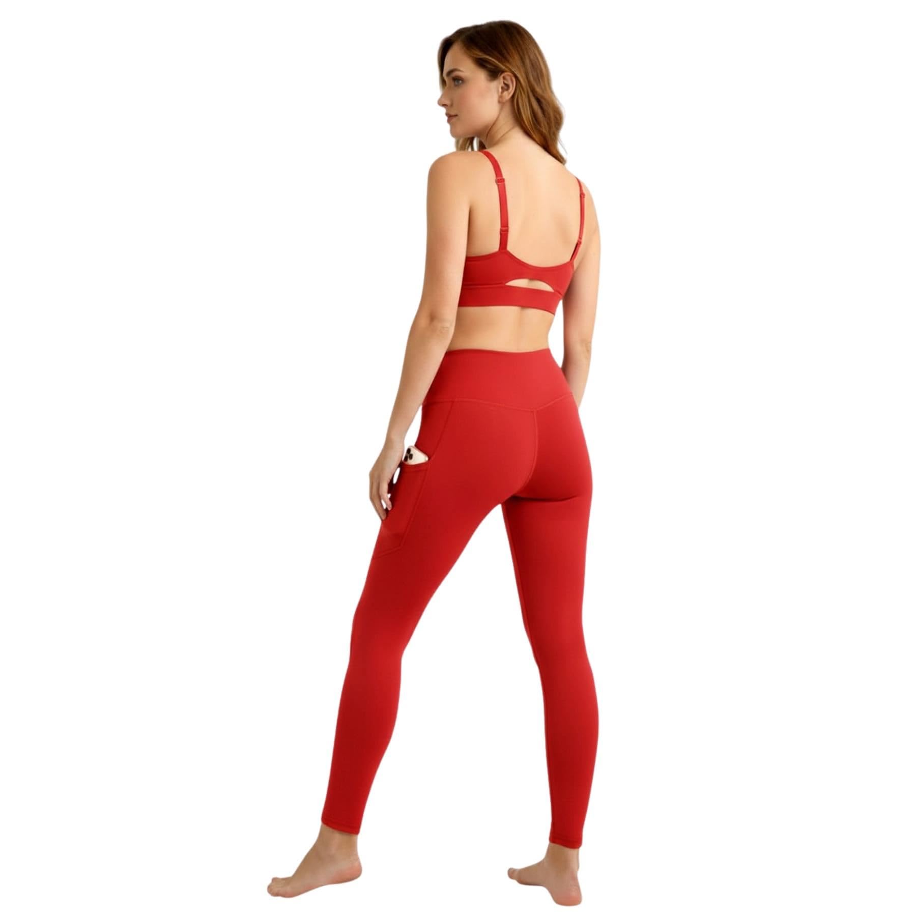 janisramone® Reggiseno sportivo regolabile e leggings senza cuciture a vita alta da donna set da palestra per donna 2 pezzi, elastico traspirante per allenamento yoga, reggiseno da corsa top leggings