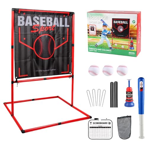 Juego de lanzamiento de béisbol, objetivo de entrenamiento para niños, aprendizaje de zona, mejora las habilidades atléticas, fácil configuración/portabilidad, 102 x 69 x 69 cm, para niños, niñas,