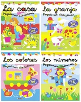 Paperback Pegatinas didácticas (4 títulos) (Spanish Edition) [Spanish] Book