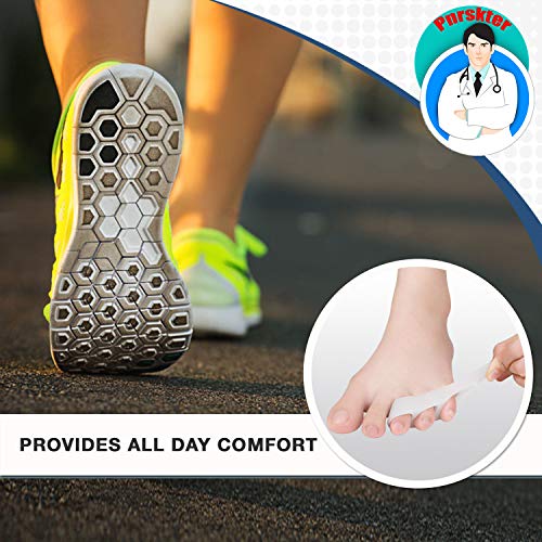 Pinky Toe Separator Tailors Bunion Pads, (10Pcs) New Material, Gel Little Pinky Toe Protectors Sleeve For Tailor's Bunions, Curled Pinky Toes, Overlapping Toe, Blisters, Pain Relief From Friction #TOP2