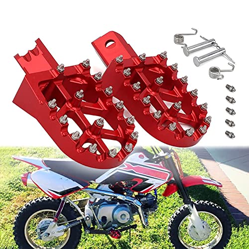 Jfg Racing Pit Bike Foot Pegs Dirt Bike Foot Pegs Motorcycle Foot Pegs For Klx110 Crf50 Crf70 Crf110 Xr50 Xr70 Xr110 Chinese Stomp Demon X Thumpstar Coolsterand Tao Tao Bosuer Kayo - Red #TOP19