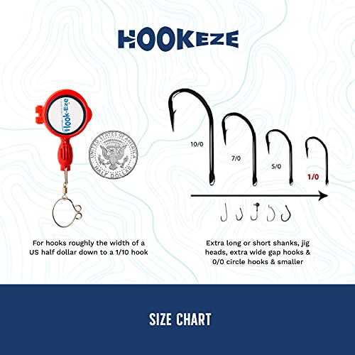 Hook-Eze Fishing Knot Tying Tool - Fishing Accessories For Tieing Fishing Line To Fishing Hooks - Cover Sharp Hooks Fishing Equipment To Tie Knots Quick - For Fly Fishing Accessories #TOP5