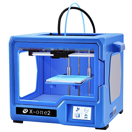 QIDI Technology 3D Printer, New Model: X-one2 (Blue Version), Fully Metal Structure, 3.5 Inch Touchscreen