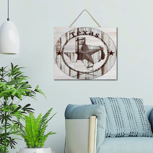 Plaque bois Texas Lone Star décoration murale rétro chambre coucher et porche maison