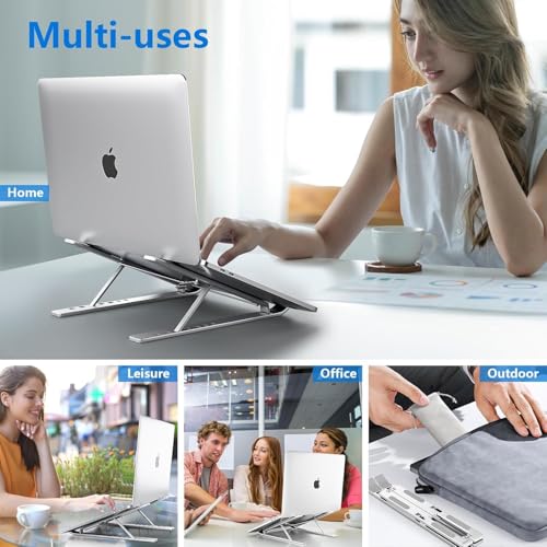 Image of FPX Elevate Laptop Stand for 15.6 inch Laptops, Adjustable, Silver