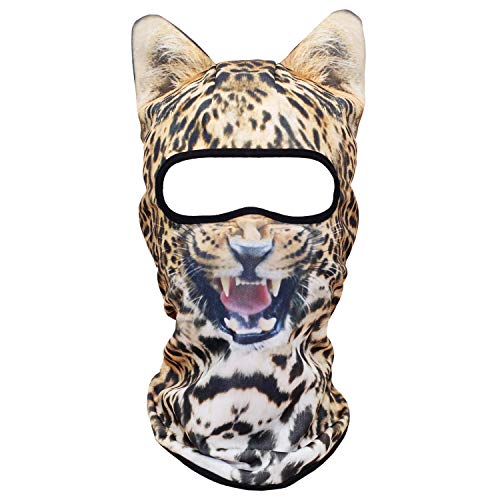 WTACTFUL 3D Stand Ears Animal Balaclava Face Mask for Music Festivals, Raves, Ski, Halloween, Party Outdoor Activities